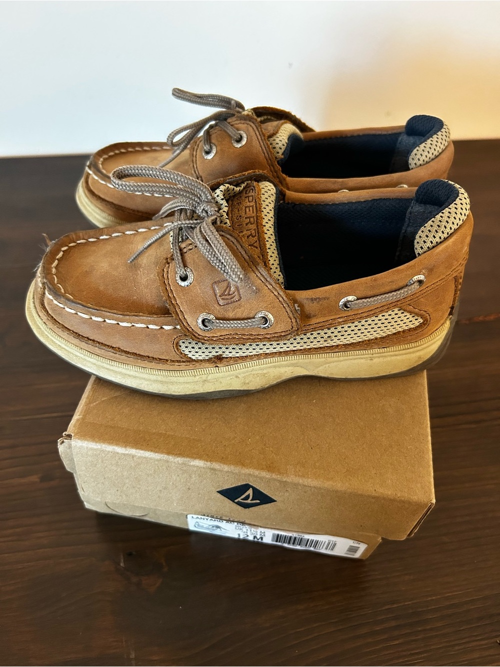 Sperry Tan Leather Boat Shoes